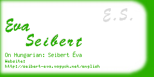 eva seibert business card